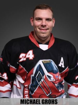 ice hockey forward portrait helmet