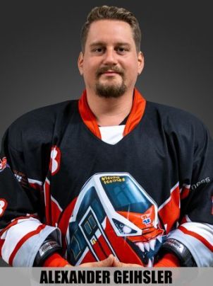 ice hockey forward portrait helmet